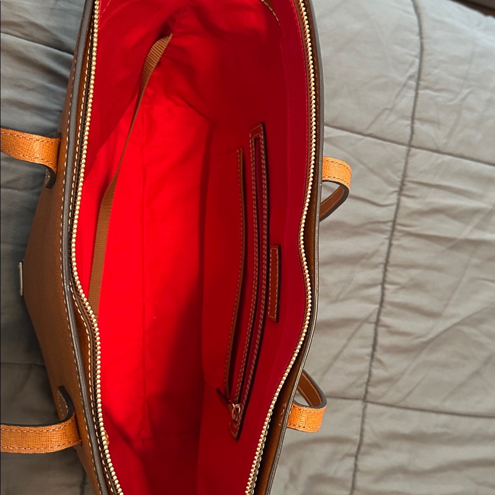 Dooney & Bourke Tan Leather Tote - Picture 6 of 8